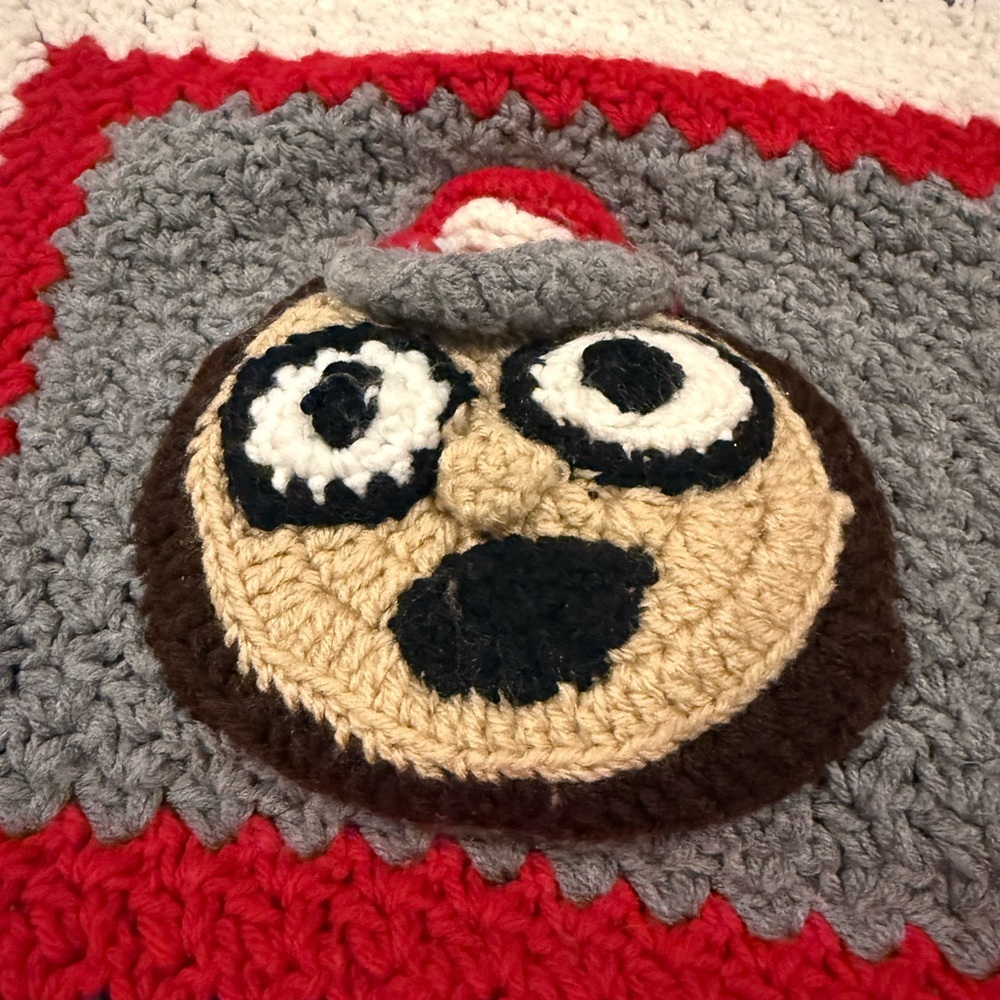 Ohio state crochet blanket - Picture 2 of 6